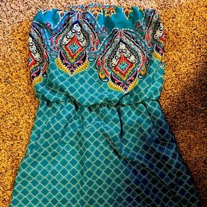 Short strapless dress